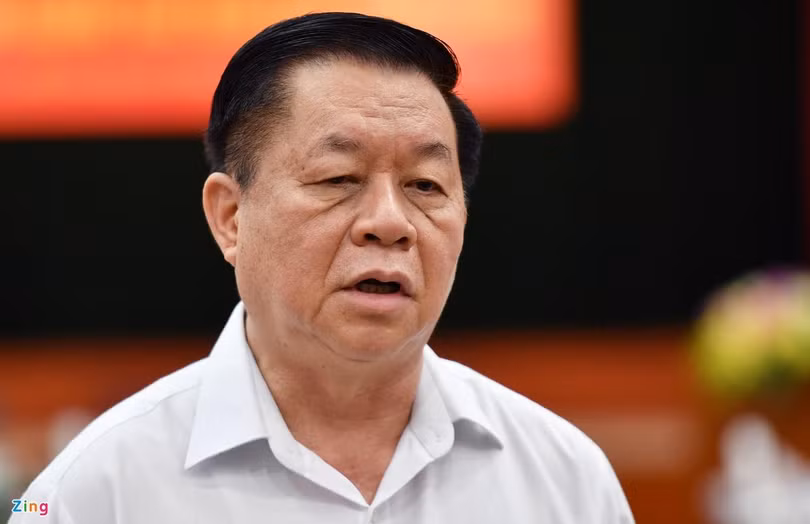 Trưởng ban Tuyên giáo Trung ương Nguyễn Trọng Nghĩa đánh giá hoạt động báo chí 6 tháng đầu năm đạt nhiều kết quả tích cực. Ảnh: Hoàng Hà.