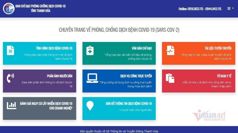 Chuyên trang về thông tin phòng, chống dịch Covid-19 Chuyên trang về thông tin phòng, chống dịch Covid-19
