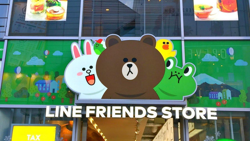 Cửa hàng LINE Friends có mặt tại nhiều địa điểm ở Nhật Bản. Ảnh: YouTube