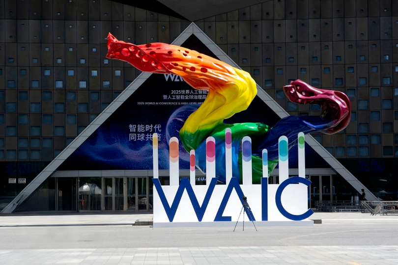 Hội nghị và Triển lãm AI Thế giới khai mạc ngày 27/7 tại Thượng Hải. Ảnh: Xinhua.