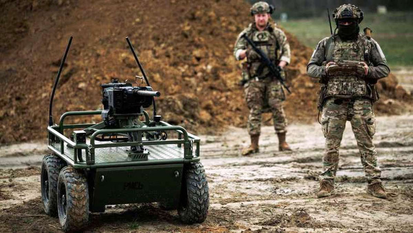 Xe Robot chiến đấu của quân đội Ukraine. Ảnh: Bjnews.