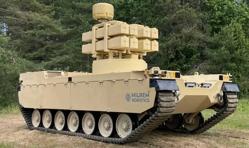 Toàn bộ hệ thống phóng tên lửa tầm xa Akeron LP trên xe robot Type-X. Ảnh: NetEase.