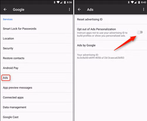 Thao tác trên thiết bị chạy hệ điều hành Android.