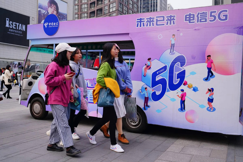 5G đang ngày một phổ biến tại Trung Quốc. Ảnh: SCMP.