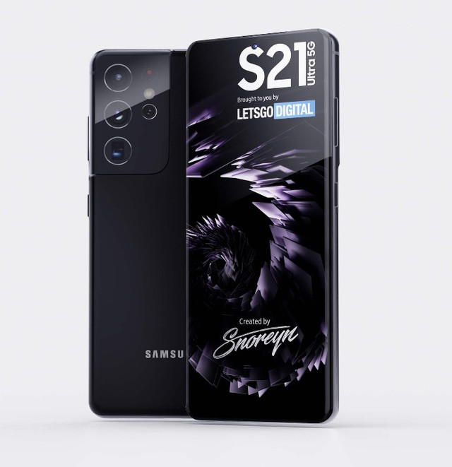 Ảnh bản dựng hoàn chỉnh của Galaxy S21 Ultra