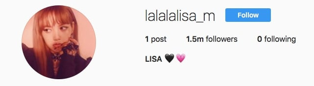 Tài khoản của Lisa