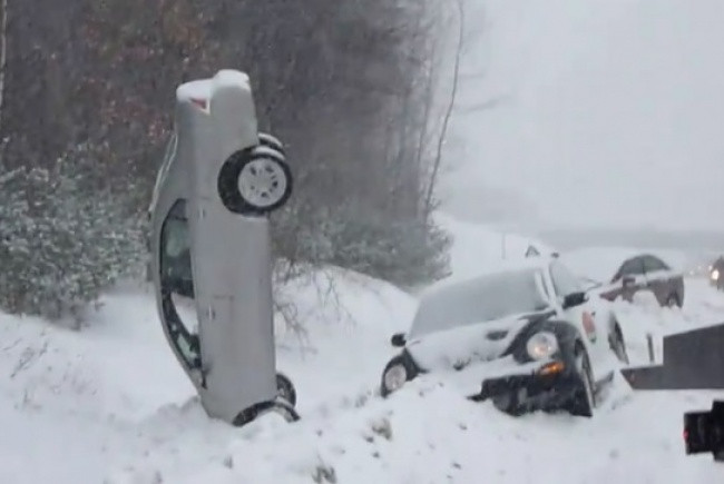 Bãi đậu xe mùa đông thực sự khác với bãi đỗ xe vào mùa hè