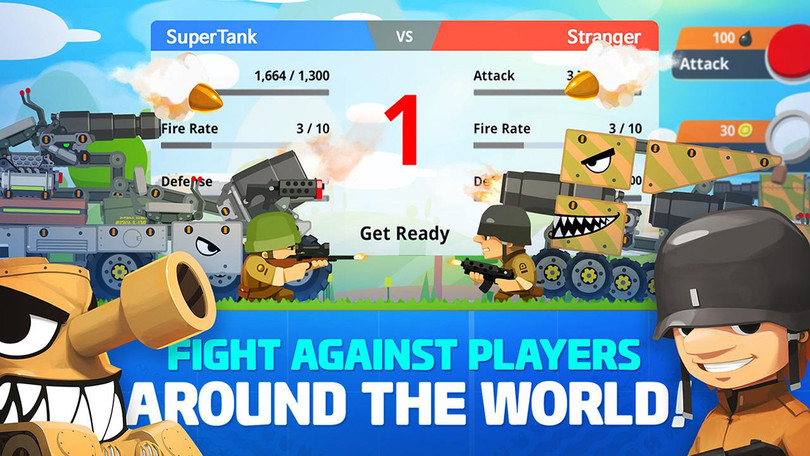 Super Tank Rumble - Game tự chế xe tăng chiến đấu cực ngộ nghĩnh
