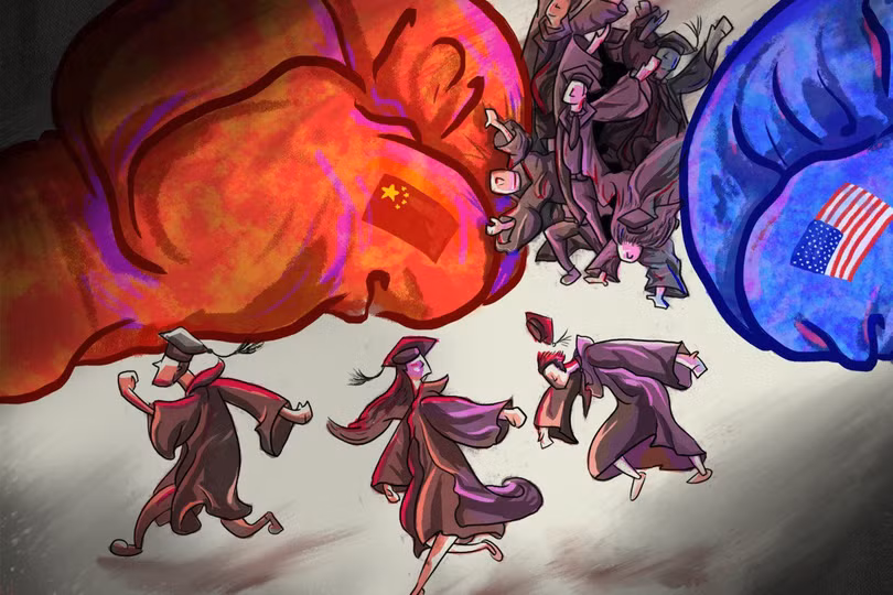 Các học giả Trung Quốc trong cuộc chiến tranh lạnh công nghê với Hoa Kỳ. Nguồn: SCMP