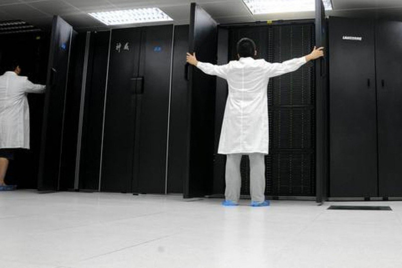 Sunway TaihuLight, một siêu máy tính của Trung Quốc. Ảnh: SCMP