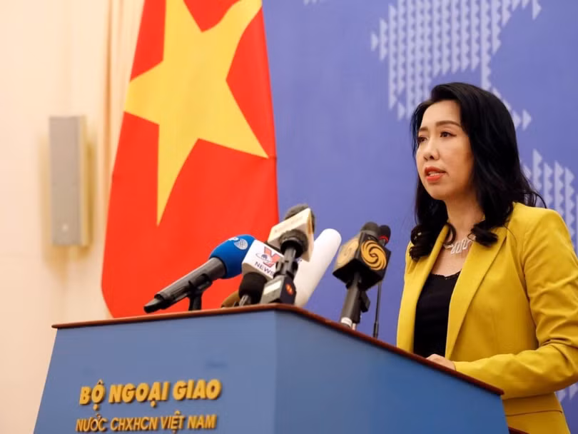 Bà Lê Thị Thu Hằng: Việt Nam đã thực hiện nhiều biện pháp ngoại giao, bao gồm đưa ra tuyên bố ngoại giao phản đối hành động của Trung Quốc, yêu cầu Trung Quốc rút tàu khỏi vùng biển Việt Nam. Ảnh: Đa Chiều.