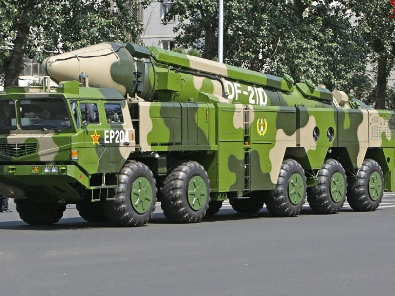 Loại tên lửa chống hạm DF-21D được Trung Quốc gọi là "Sát thủ tàu sân bay" có thể đã được phóng thử ra Biển Đông cuối tuần qua