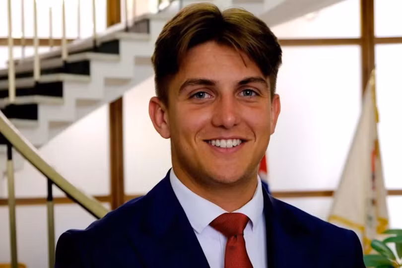 George Finch, vị Chủ tịch 19 tuổi của Đảng Cải cách Anh Quốc. Ảnh: Daily Mail.