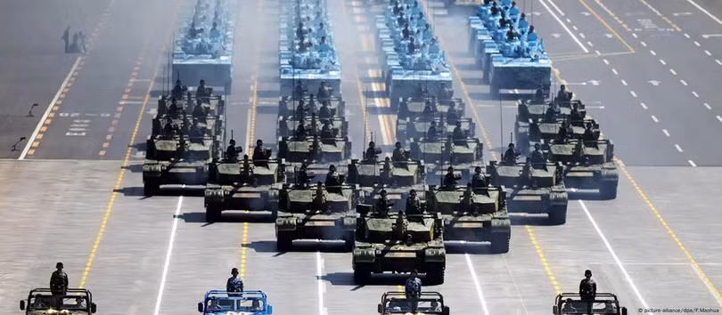 84% vũ khí trang bị được phô diễn tại cuộc duyệt binh sẽ là lần đầu ra mắt. Ảnh: Xinhua.