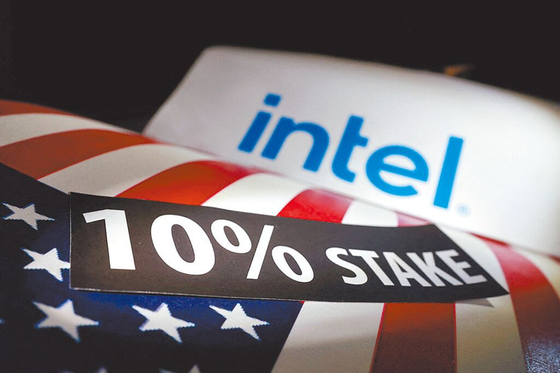 Chính phủ Mỹ đã đầu tư 8,9 tỷ USD mua cổ phiếu của Intel để có được khoảng 10% cổ phần của công ty. Ảnh: Reuters.