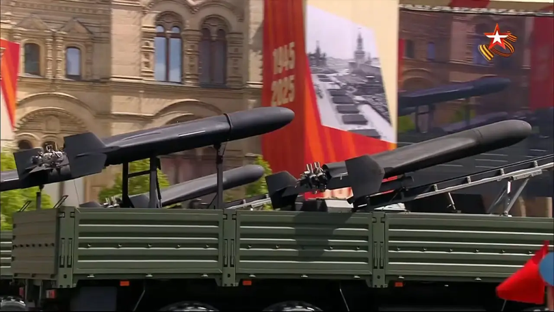 UAV Harpia-A1 ra mắt chính thức tại Lễ duyệt binh ngày 9/5/2025. Ảnh: Topwar.