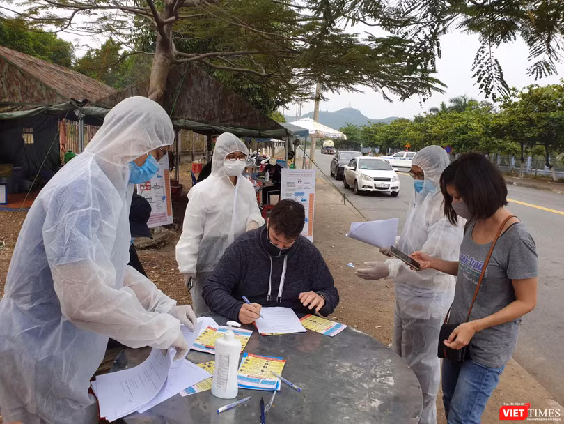 Chốt chặn kiểm soát dịch bệnh COVID-19 trên địa bàn Quảng Nam