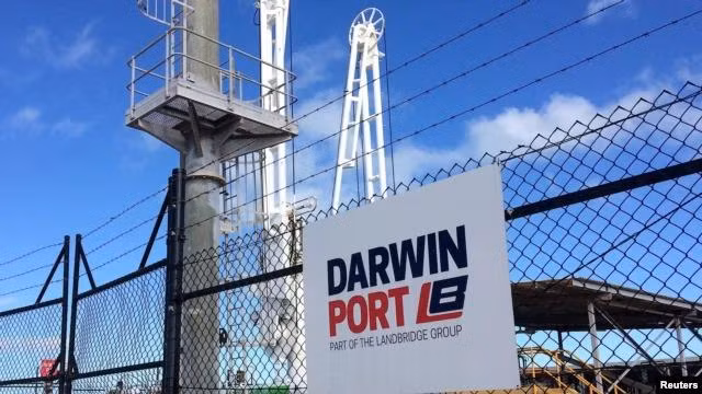 Australia đang xem xét việc cưỡng chế hủy bỏ việc cho công ty Trung Quốc thuê cảng Darwin 99 năm vì lo ngại an ninh (Ảnh: VOA).