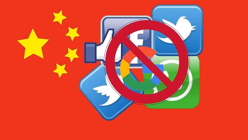 Hầu hết các phương tiện truyền thông xã hội phương Tây bị cấm sử dụng ở Trung Quốc. Nguồn ảnh: The Quint