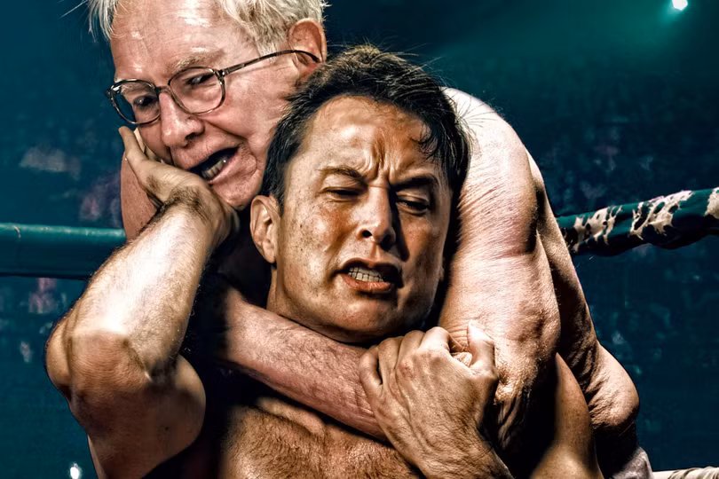 Elon Musk không thích Warren Buffet. Nguồn ảnh: Bloomberg