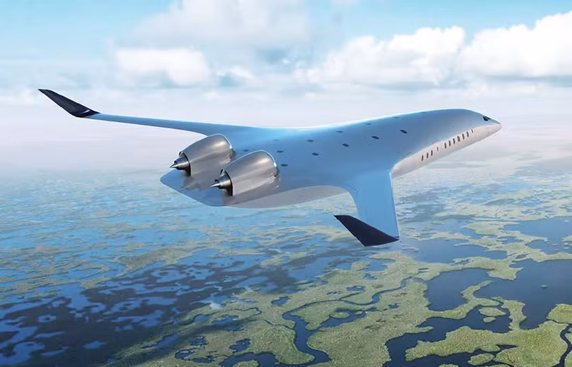 Máy bay vận tải phản lực thiết kế thân cánh hỗn hợp của JetZero. Ảnh JetZero.