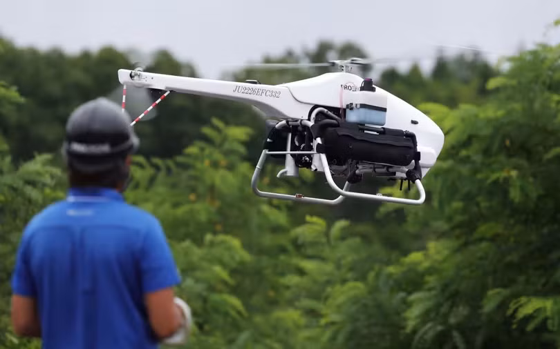 Máy bay không người lái của công ty khởi nghiệp Prodrone. Ảnh minh họa Nikkei Asia