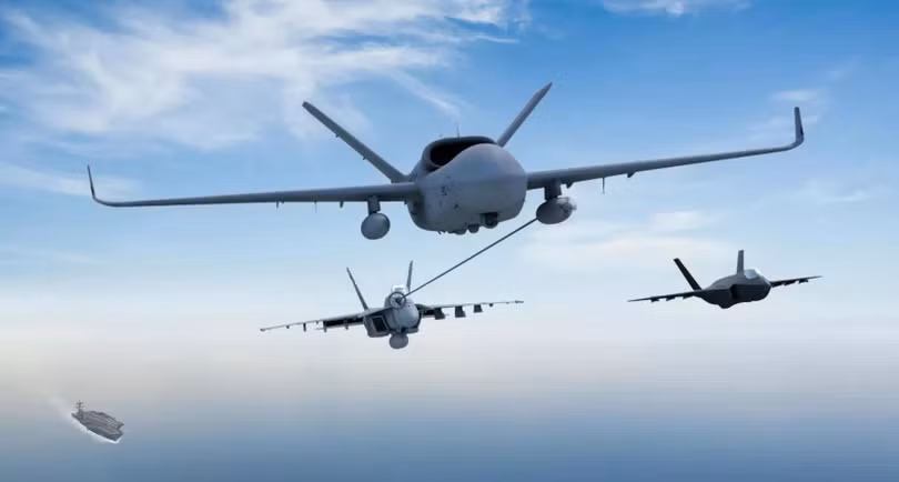 Trong tương lai,Hải quân Mỹ sẽ trang bị máy bay không người lái tiếp dầu trên không cho các máy bay chiến đấu cất hạ cánh trên tàu sân bay