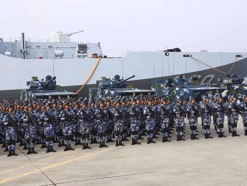 Lực lượng Lính thủy đánh bộ Trung Quốc đã nâng cấp biên chế từ lữ đoàn lên thành quân đoàn.