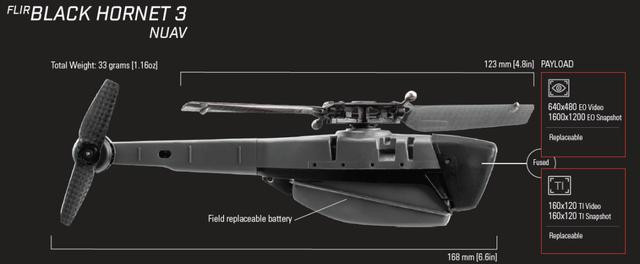 Chiếc Blackhornet-3 phiên bản mới nhất của Mỹ (Ảnh: QQ).