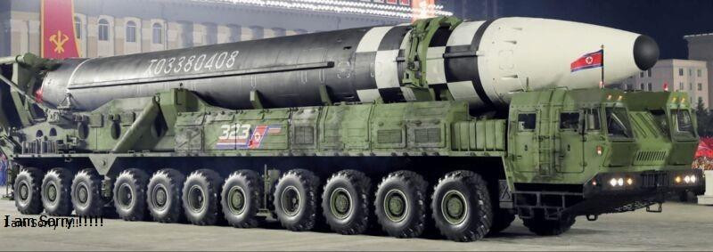 Tên lửa liên lục địa mới Pukguksong-4 của Triều Tiên (Ảnh: KCNA).