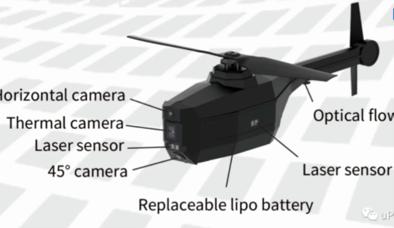 Sơ đồ cấu tạo UAV tí hon Phong Điểu (Ảnh: Sohu).