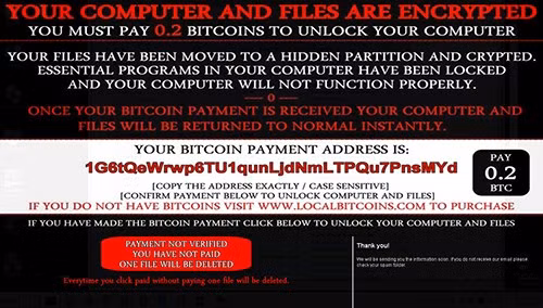 Xuất hiện ransomware xóa vĩnh viễn tập tin