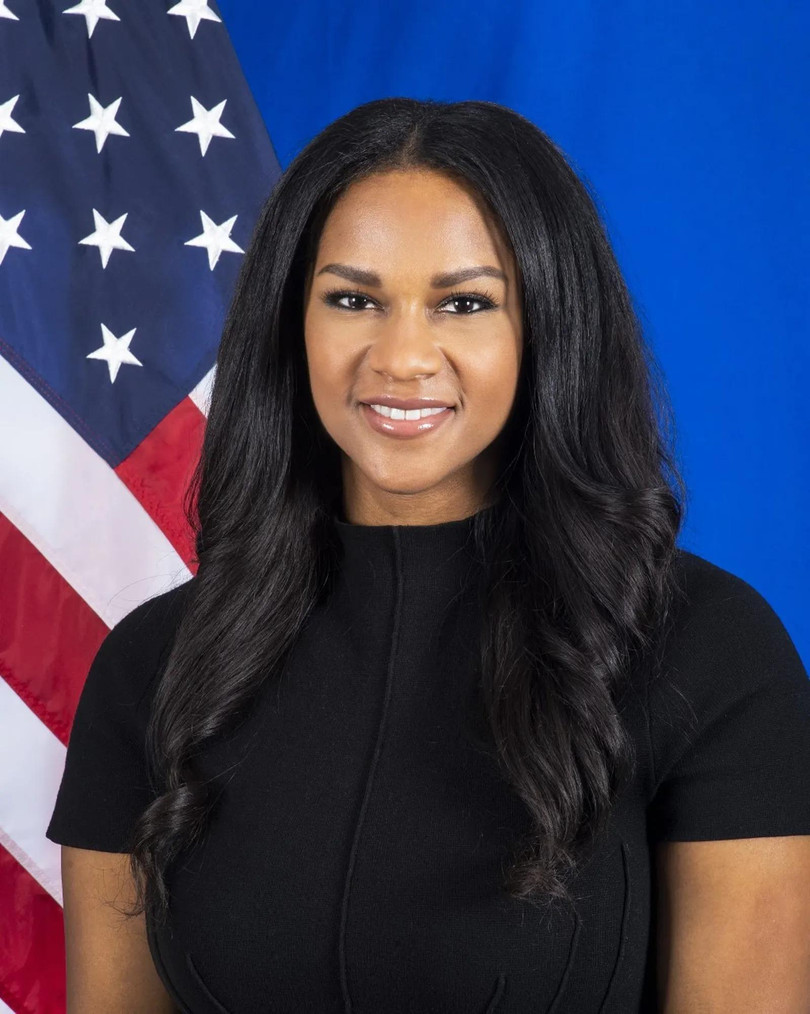 Bà Jalina Porter, Phó phát ngôn Bộ Ngoại giao Mỹ (Ảnh: Dwnews).