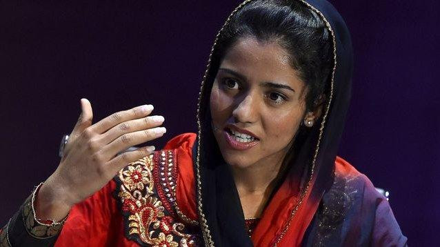 Bà Sonita Alizadeh, rapper và nhà hoạt động nhân quyền kêu gọi quốc tế không công nhận chính quyền Taliban (Ảnh: Pri).