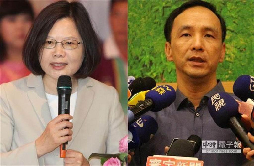 Ông Chu Lập Luân thất bại nặng trước bà Thái Anh Văn trong cuộc bầu cử "tổng thống" năm 2016 khiến ông mất chức Chủ tịch KMT (Ảnh: Chinatimes)