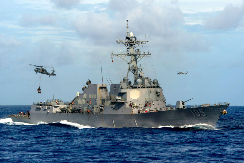 Tàu USS Deway (DDG-105) đã được Mỹ đưa tới bố trí tại Yokosuka hôm 8/9 (Ảnh: Huanqiu).