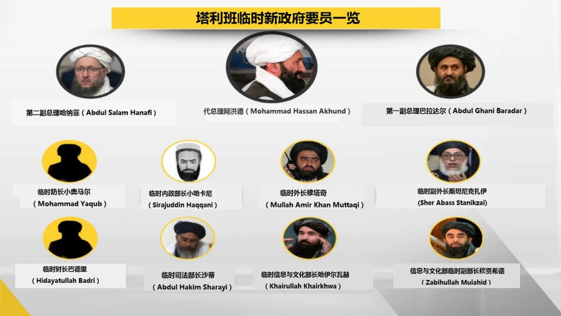 Thành phần chính phủ lâm thời Afghanistan phản ánh sự thỏa hiệp, mâu thuẫn trong nội bộ Taliban (Ảnh: Dwnews).