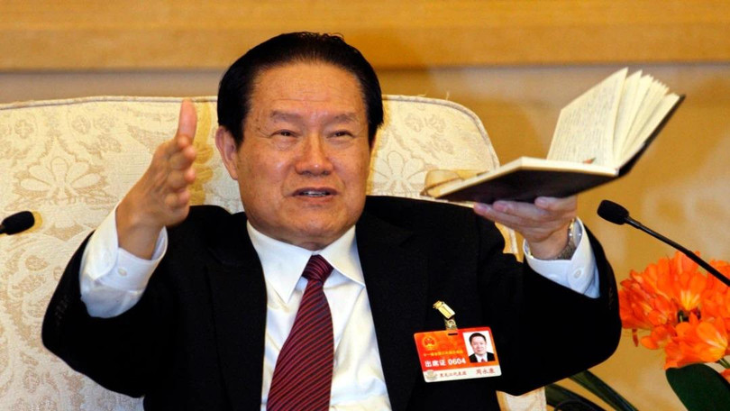 Chu Vĩnh Khang khi là Ủy viên thường vụ Bộ Chính trị, Bí thư Ủy ban Chính trị và pháp luật nắm toàn bộ hệ thống an ninh, pháp chế (Ảnh: THX).