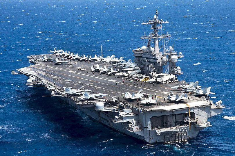 Tàu sân bay USS Carl Vinson hiện đang có mặt trên Biển Đông (Ảnh: USNavy).