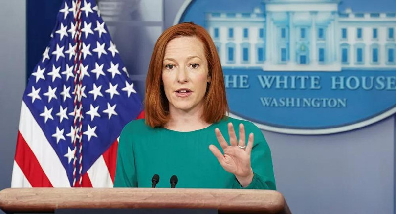 Bà Jen Psaki - người phát ngôn Nhà Trắng: Mỹ không vội công nhận chính phủ lâm thời Afghanistan (Ảnh: Reuters).