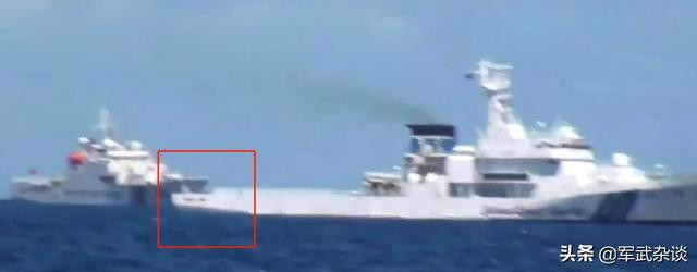 Tàu Hải Cảnh Trung Quốc đâm tàu tuần duyên Nhật (Ảnh: Toutiao).