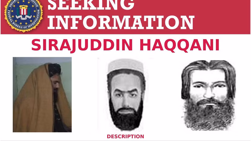 Người cầm đầu mạng lưới Haqqani đang bị FBI truy nã toàn cầu được Taliban bổ nhiệm giữ chức Bộ trưởng Nội vụ (Ảnh: Dwnews).
