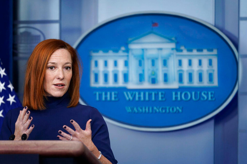 Thư ký báo chí Nhà Trắng Jen Psaki: quan hệ giữa hai nước Mỹ - Trung hiện nay là cạnh tranh chứ không phải đối đầu (Ảnh: AP). Thư ký báo chí Nhà Trắng Jen Psaki: quan hệ giữa hai nước Mỹ - Trung hiện nay là cạnh tranh chứ không phải đối đầu (Ảnh: AP).