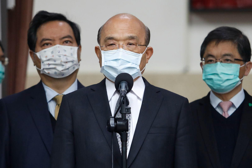 Ông Tô Trinh Xương, Viện trưởng Hành chính Đài Loan (Ảnh: CNA).