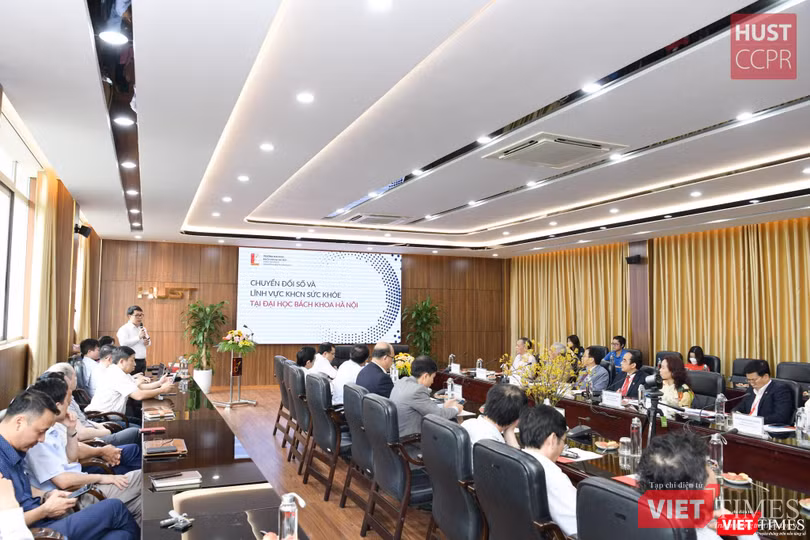 Ký kết hợp tác trong ứng dụng chuyển đổi số và hợp tác toàn diện về KH&amp;CN sức khỏe giữa Trường ĐHYHN và ĐHBKHN