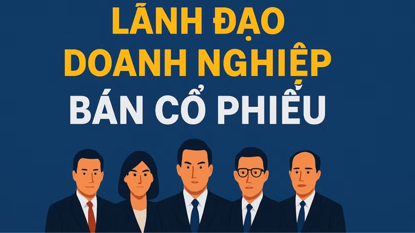 Làn sóng lãnh đạo doanh nghiệp ồ ạt bán cổ phiếu. Ảnh minh họa