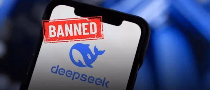 Chính phủ Mỹ áp dụng biện pháp cực đoan cấm DeepSeek. Ảnh: HK01.