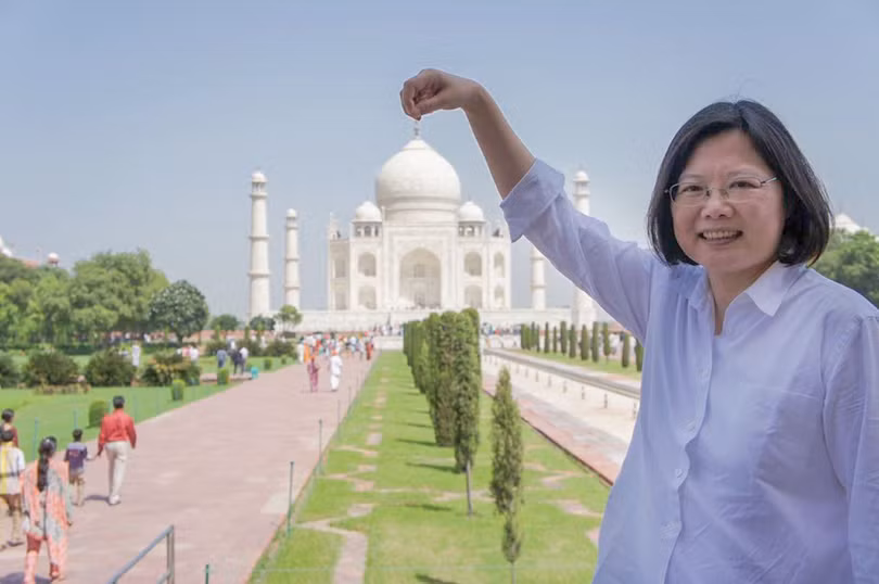 Hình ảnh thể hiện quan hệ đang nồng ấm giữa Đài Loan và Ấn Độ giữa lúc quan hệ Trung - Ấn đang căng thẳng (Ảnh: Dwnews).