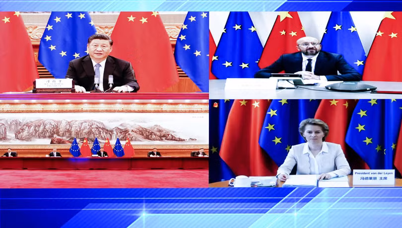 Hội nghị thượng đỉnh Trung Quốc – châu Âu hôm 14/9 đã làm nổi bật những bất đồng lớn giữa hai bên về các vấn đề thương mại, khí hậu, Hong Kong, Đài Loan, Tân Cương và dịch bệnh (Ảnh: ucpnz).