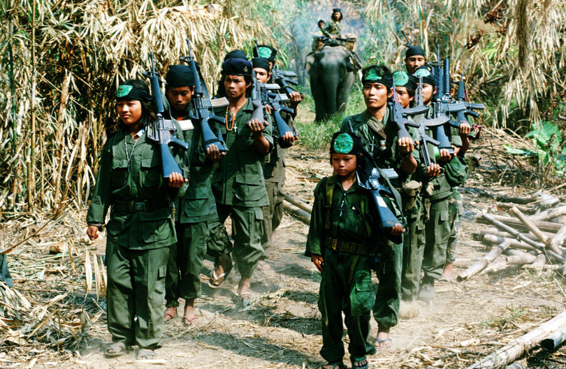 Lực lượng nổi dậy Myanmar bị Ấn Độ cáo buộc thay mặt Trung Quốc hỗ trợ cho lực lượng phản loạn ly khai chống chính phủ (Ảnh: Dwnews).